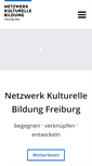 Mobile Screenshot of kulturelle-bildung-freiburg.de