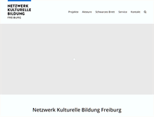 Tablet Screenshot of kulturelle-bildung-freiburg.de